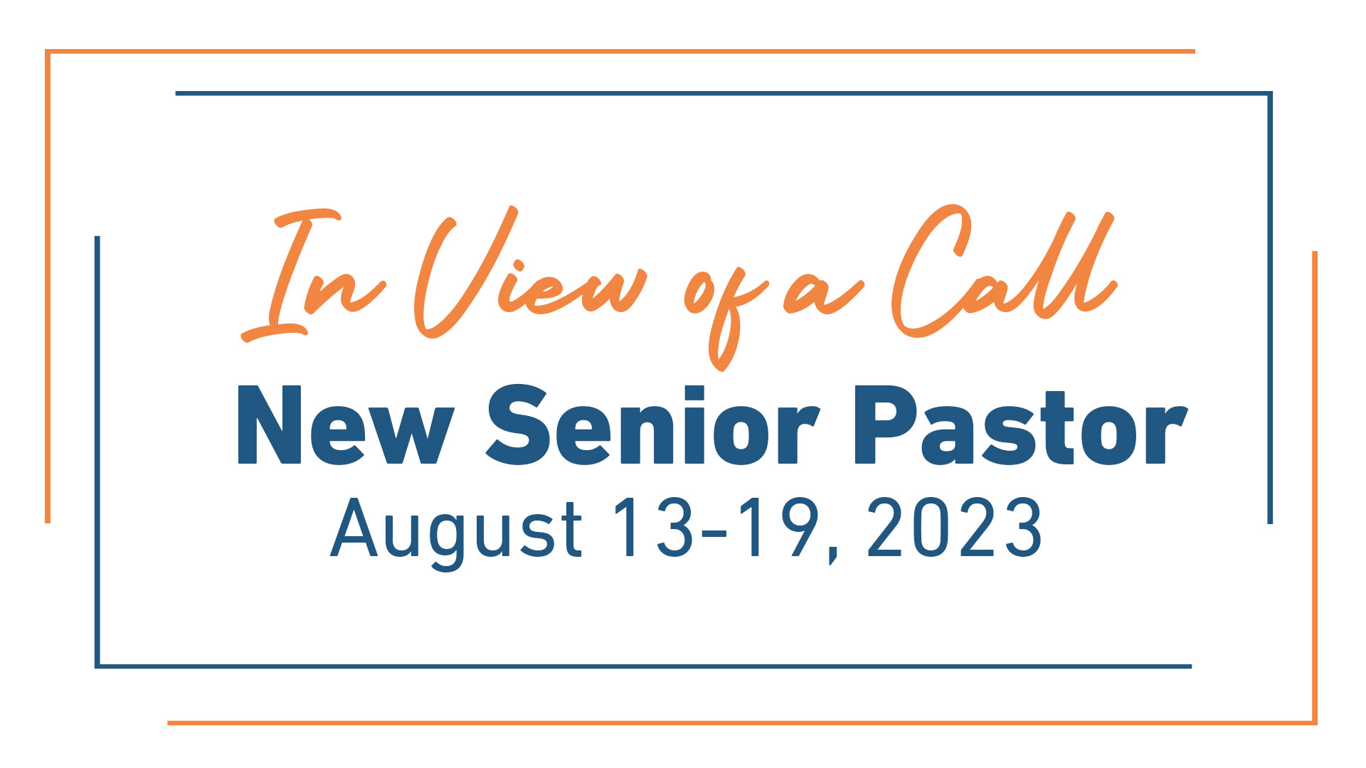 Read more about the article Call of a Senior Pastor | Dates, Details, & Other Important Information