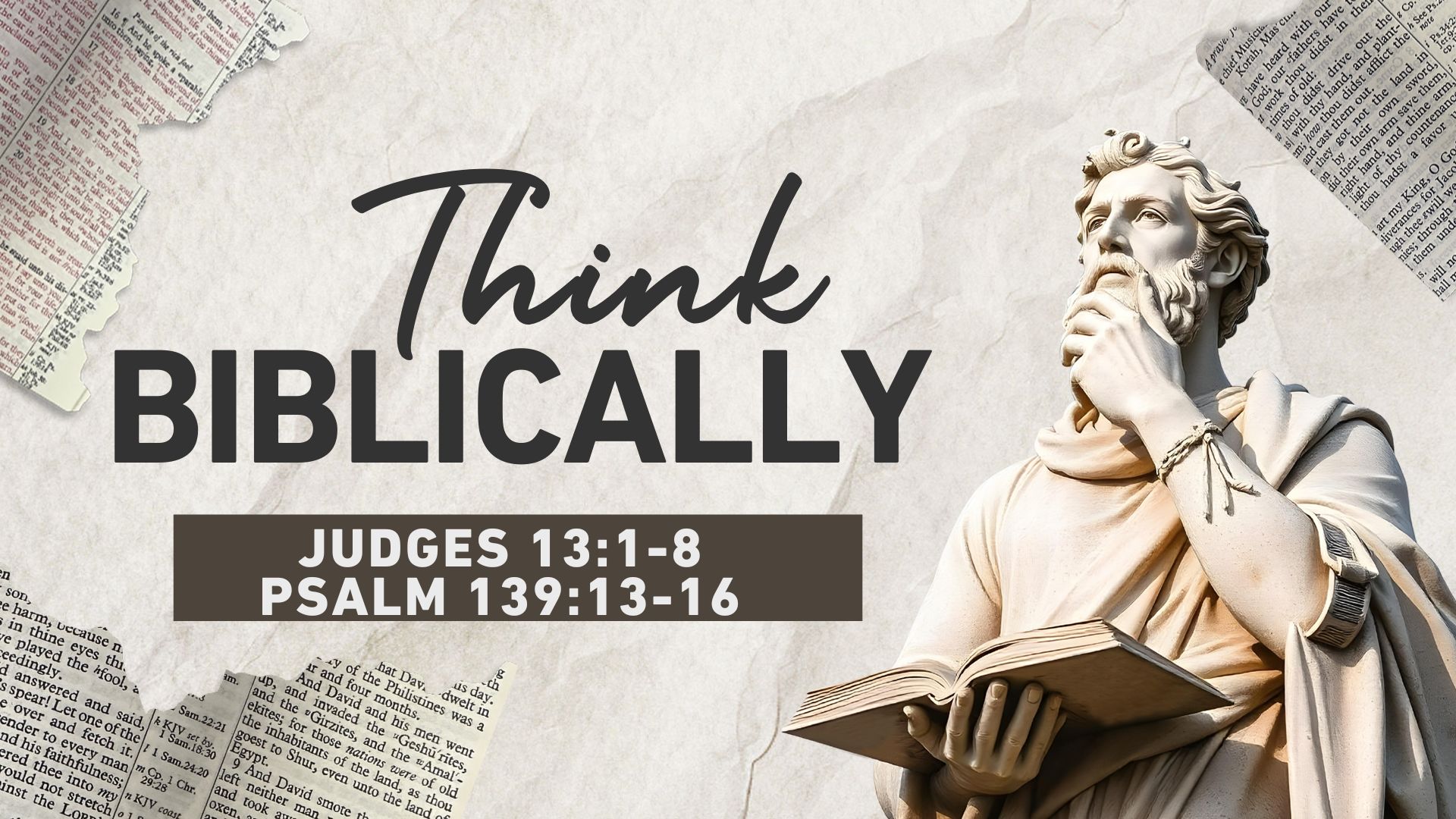 Read more about the article Judges 13:1-8, Psalm 139:13-16 | Michael Daugherty