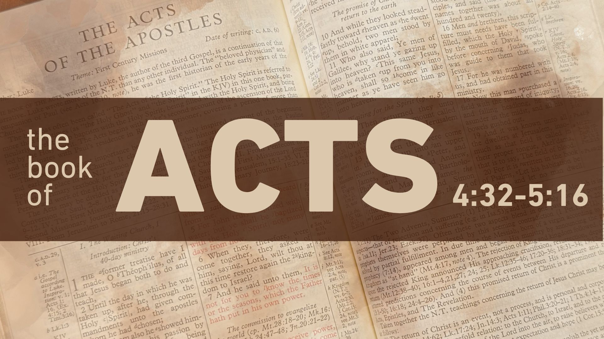 Read more about the article Acts 4:32-5:16 | Michael Daugherty