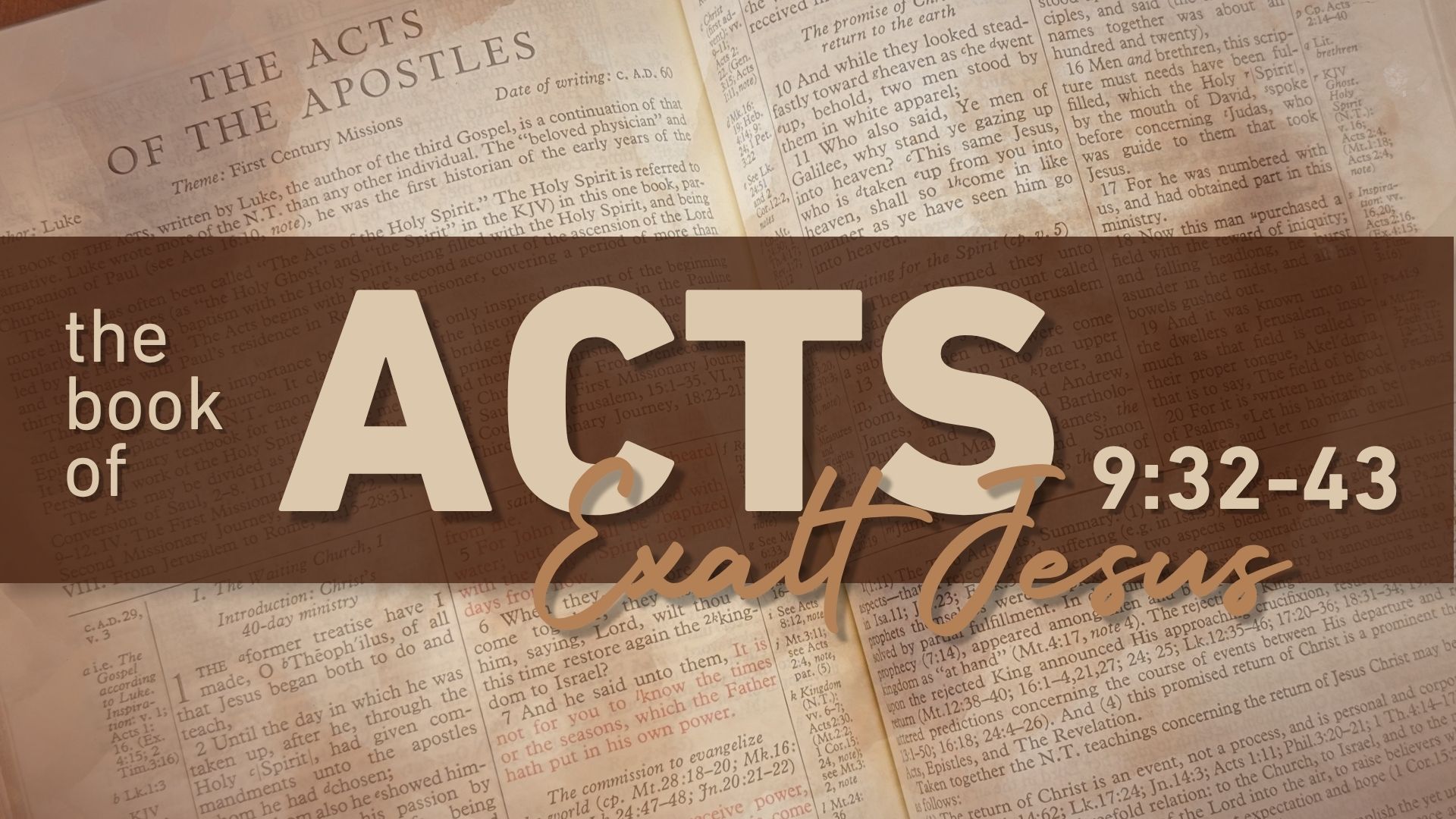 Read more about the article Acts 9:32-43 | Michael Daugherty