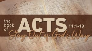 Acts 1:1-18 | Michael Daugherty